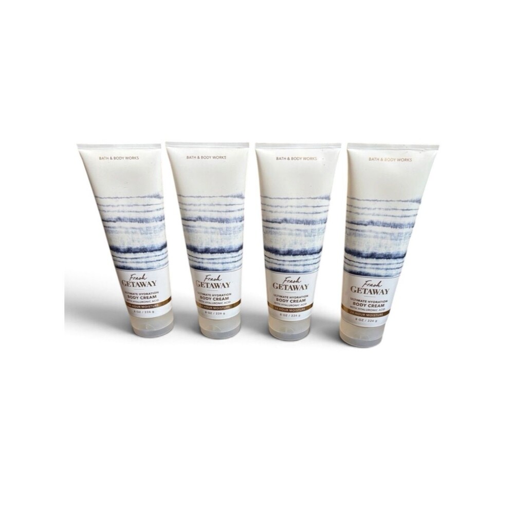 Bath & Body Works Fresh Getaway Hydration Body Cream 8oz Lot of 4
